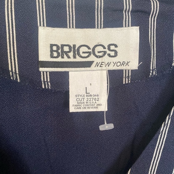Briggs New York size large button down vest/tunic side slit - Picture 3 of 7